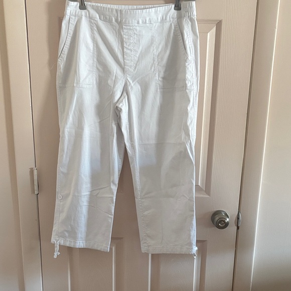 Womens soft surroundings  White Casual Pants cropped pants - Picture 1 of 2